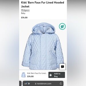 Infant Barn Faux Fur Lined Hooded Jacket orig $76 from Nordstrom